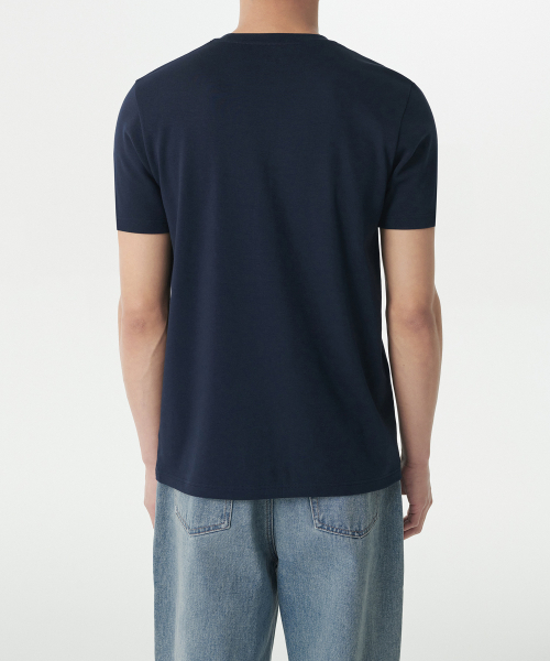 MUSINSA STANDARD（ムシンサスタンダード）の「マッスルフィットクルーネックモーダルTシャツ[ネイビー]（Tシャツ/カットソー・メンズ・その他・X-LARGE/XX-LARGE/XXX-LARGE/SMALL/MEDIUM/LARGE）」の3枚目の写真