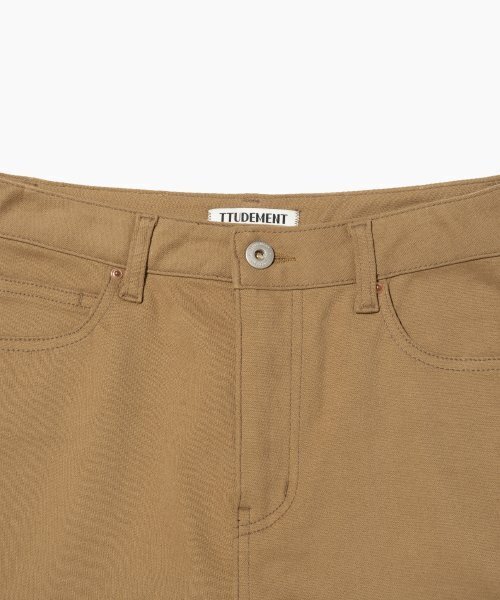 TTUDEMENT（トュードメント）の「COTTON BOOTSCUT PANTS CAMEL（その他パンツ・レディース・その他・SMALL/MEDIUM）」の5枚目の写真