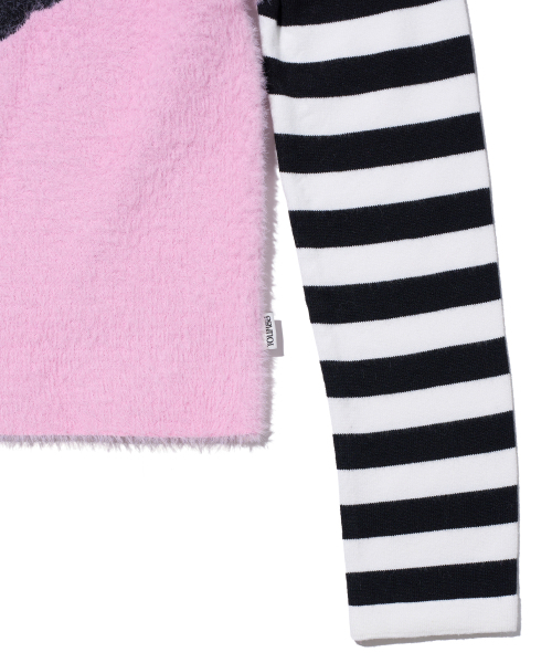 YOUHEE（ユヒ）の「YOUHEETIC LAYERED KNIT PINK（ニット/セーター・レディース・その他・FREE）」の6枚目の写真