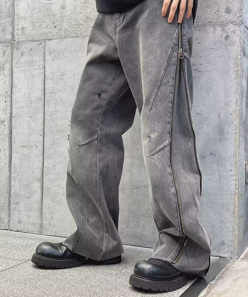 パンツ yule Japanese women's street style high waisted wide leg pants autumn