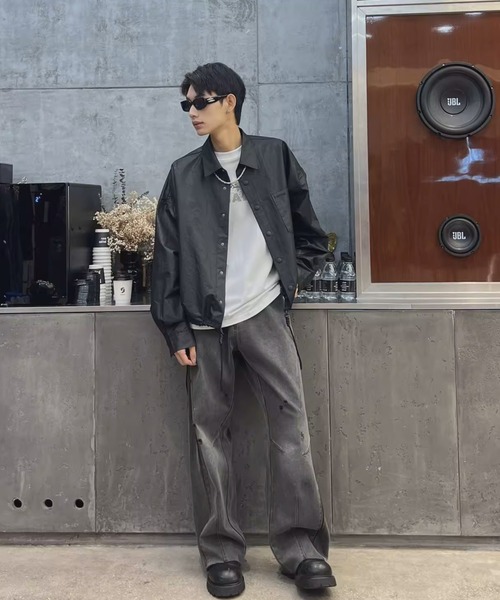 A'GEM/9×.kom『select/セレクト』Vintage Fade Zip Denim/ヴィンテージ