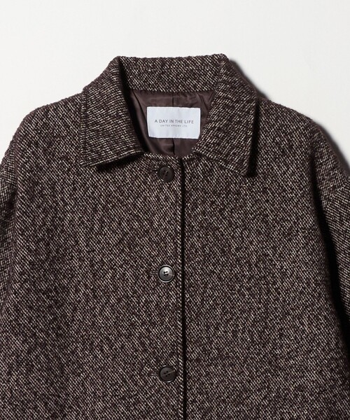 A DAY IN THE LIFE UNITED ARROWS（アデイインザライフユナイテッドアローズ）の「ラメ ツイードライク カバーオール ＜A DAY IN THE LIFE＞（カバーオール・レディース・ベージュ/ダークグレー/ブラウン系・FREE）」の5枚目の写真