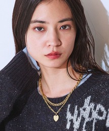 JEANASIS（ジーナシス）の「【シルバー925プレーティング】ハートチェーンネックレス/632673（ネックレス）」