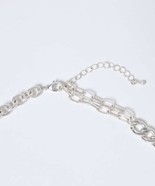 JEANASIS（ジーナシス）の「【シルバー925プレーティング】ハートチェーンネックレス/632673（ネックレス・レディース・ゴールド/シルバー・FREE）」の4枚目の写真