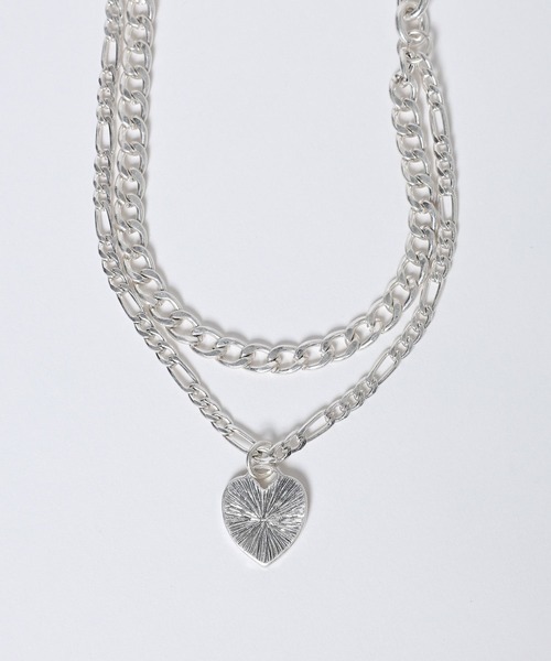 JEANASIS（ジーナシス）の「【シルバー925プレーティング】ハートチェーンネックレス/632673（ネックレス・レディース・ゴールド/シルバー・FREE）」の7枚目の写真