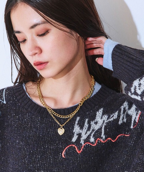 JEANASIS（ジーナシス）の「【シルバー925プレーティング】ハートチェーンネックレス/632673（ネックレス・レディース・ゴールド/シルバー・FREE）」の10枚目の写真