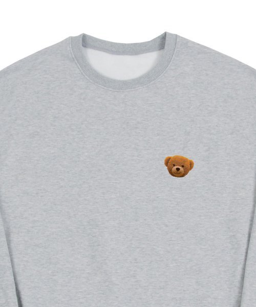 GRAVER（グレーバー）の「[ユニセックス]スモール OF ベア スウェットシャツ_グレー（スウェット・レディース・グレー・LARGE/MEDIUM/X-LARGE）」の3枚目の写真