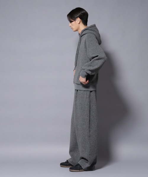 NANO universe（ナノユニバース）の「MIYATA×NANO JAPANMADE　ウールコットンイージーパンツ（その他パンツ・メンズ・ブラック/ブラウン/チャコール・L/M）」の4枚目の写真