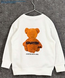 THE CASUAL | 【STARTER/スターター】裏起毛 綿タッチ ピリング防止加工 バックベアプリント ビッグトレーナー(スウェット)