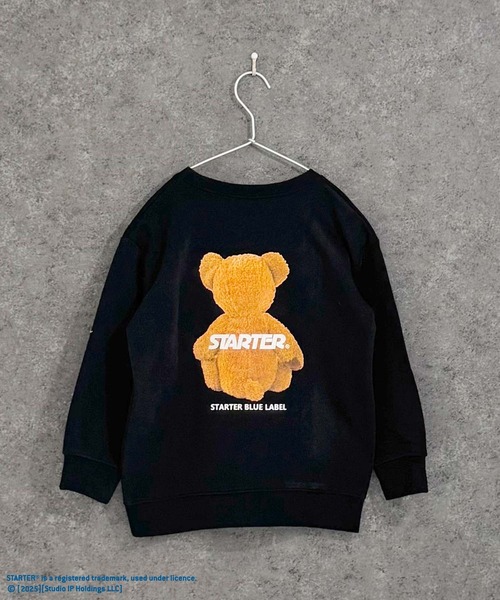 THE CASUAL(カジュアル)の「【STARTER/スターター】裏起毛 綿タッチ ピリング防止加工 バックベアプリント ビッグトレーナー(スウェット・キッズ・ネイビー/チャコール/ブラック/オフホワイト/杢グレー/ダークグリーン・110cm/130cm/140cm/150cm/160cm/120cm)」の10枚目の写真