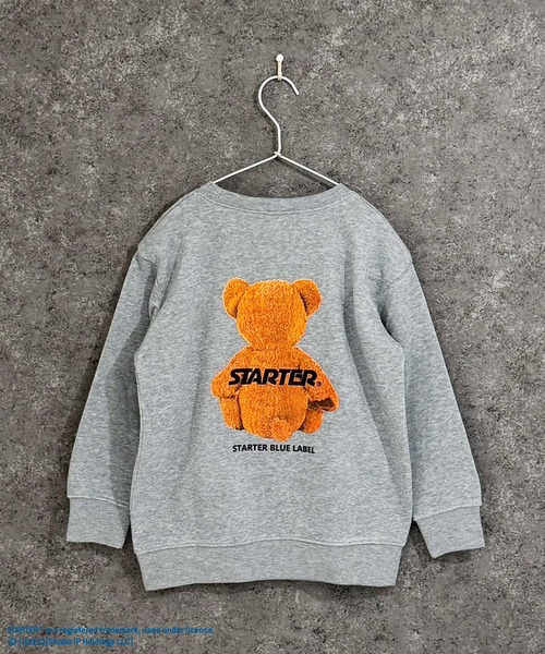 THE CASUAL(カジュアル)の「【STARTER/スターター】裏起毛 綿タッチ ピリング防止加工 バックベアプリント ビッグトレーナー(スウェット・キッズ・ネイビー/チャコール/ブラック/オフホワイト/杢グレー/ダークグリーン・110cm/130cm/140cm/150cm/160cm/120cm)」の12枚目の写真