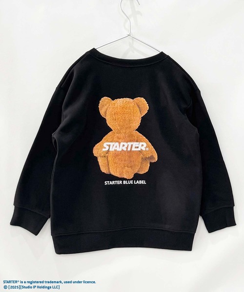 THE CASUAL(カジュアル)の「【STARTER/スターター】裏起毛 綿タッチ ピリング防止加工 バックベアプリント ビッグトレーナー(スウェット・キッズ・ネイビー/チャコール/ブラック/オフホワイト/杢グレー/ダークグリーン・110cm/130cm/140cm/150cm/160cm/120cm)」の20枚目の写真