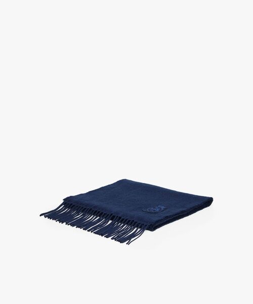 TOMMY HILFIGER（トミーヒルフィガー）の「クレストウールカシミヤマフラー（マフラー・メンズ・ネイビー/ベージュ・FREE）」の6枚目の写真