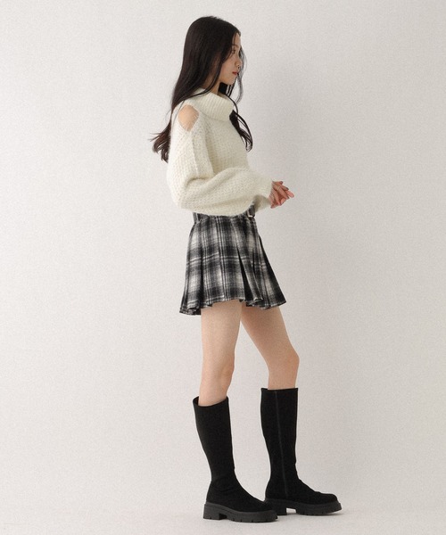 Heather(ヘザー)の「ショルダーカットタートルニット 619293(ニット/セーター・レディース・グレー/ベージュ/アイボリー・FREE)」の9枚目の写真