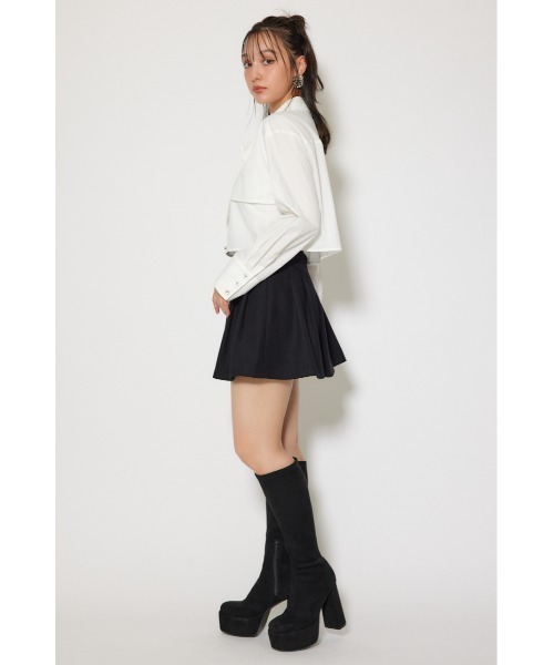 rienda(リエンダ)の「ビジューボタンボウタイシャツトップス 秋服 冬服(シャツ/ブラウス・レディース・ホワイト/ブラック/ブルー・FREE)」の6枚目の写真