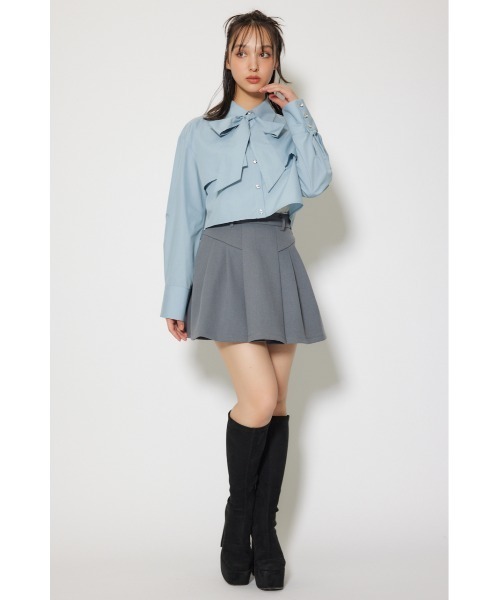 rienda(リエンダ)の「ビジューボタンボウタイシャツトップス 秋服 冬服(シャツ/ブラウス・レディース・ホワイト/ブラック/ブルー・FREE)」の21枚目の写真