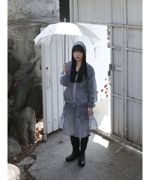 UGLY SHADOW(アグリーシャドウ)の「スターシャーリングスカート(ブルー)(スカート・レディース・その他・FREE)」の2枚目の写真