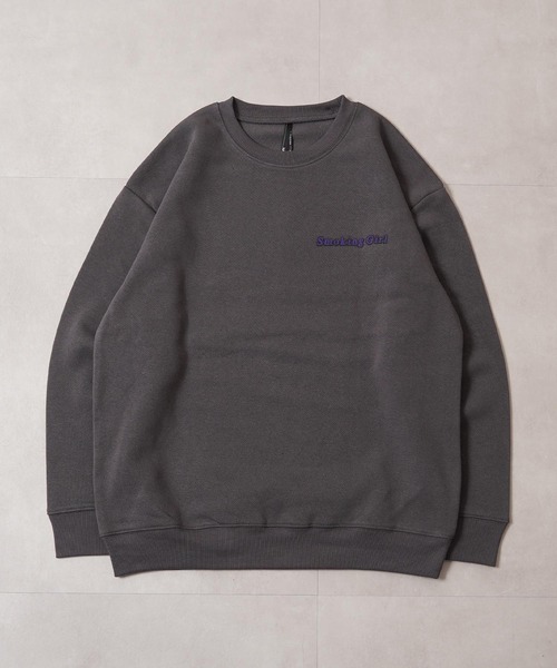 1111clothing(ワンフォークロージング)の「裏起毛 SMOKING イラスト オーバーサイズ スウェット / SMOKING Illustration Sweatshirt(スウェット・メンズ・ホワイト/ブラック/チャコールグレー・M/L/XL)」の19枚目の写真