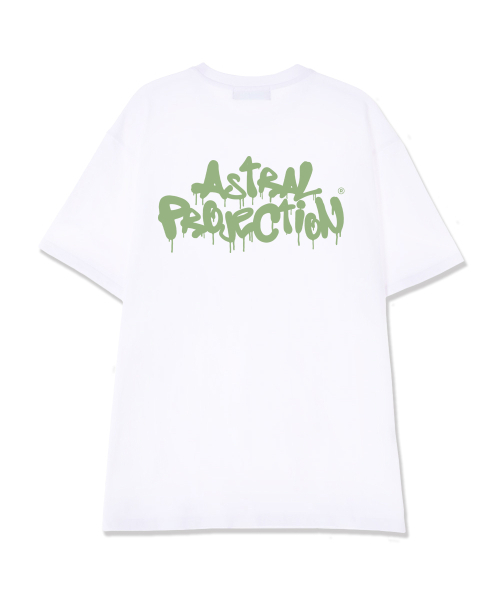 ASTRAL PROJECTION(アストラルプロジェクション)の「ブラシグラフィティレタリングロゴスーピマコットンラウンドネック半袖Tシャツ_ホワイト(Tシャツ/カットソー・メンズ・その他・LARGE/X-LARGE/XX-LARGE)」の1枚目の写真