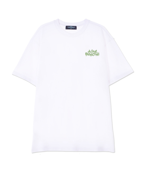 ASTRAL PROJECTION(アストラルプロジェクション)の「ブラシグラフィティレタリングロゴスーピマコットンラウンドネック半袖Tシャツ_ホワイト(Tシャツ/カットソー・メンズ・その他・LARGE/X-LARGE/XX-LARGE)」の2枚目の写真