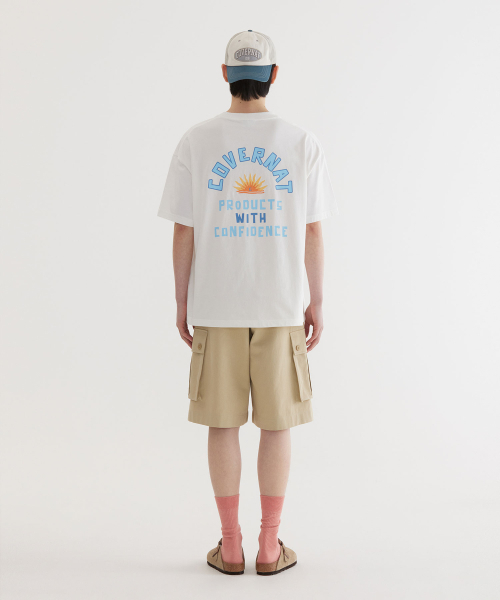 COVERNAT(カバーナット)の「サンセットグラフィックTシャツホワイト(Tシャツ/カットソー・レディース・その他・X-SMALL/SMALL/MEDIUM/LARGE/X-LARGE/XX-LARGE)」の6枚目の写真