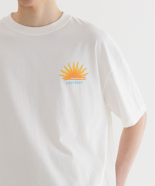 COVERNAT(カバーナット)の「サンセットグラフィックTシャツホワイト(Tシャツ/カットソー・レディース・その他・X-SMALL/SMALL/MEDIUM/LARGE/X-LARGE/XX-LARGE)」の7枚目の写真