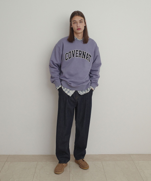 COVERNAT(カバーナット)の「アーチロゴ スウェットパーカー パープル(スウェット・レディース・その他・SMALL/MEDIUM/LARGE/X-LARGE)」の4枚目の写真