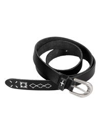 TWOSPC（トゥースペイス）の「オールドレガシー ハンドステッチ ウォッシュドレザーベルト [ブラック]（ベルト）」