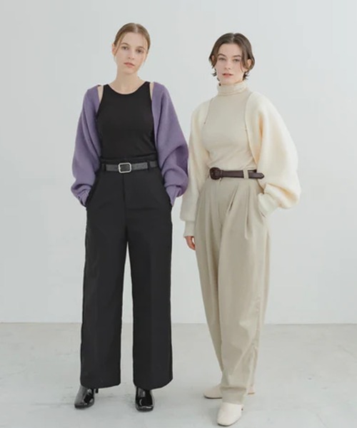 merrylatte（メリーラテ）の「ボリュームスリーブボレロ（カーディガン/ボレロ・レディース・アイボリー/パープル・FREE）」の3枚目の写真