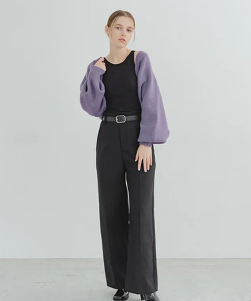 merrylatte（メリーラテ）の「ボリュームスリーブボレロ（カーディガン/ボレロ・レディース・アイボリー/パープル・FREE）」の10枚目の写真