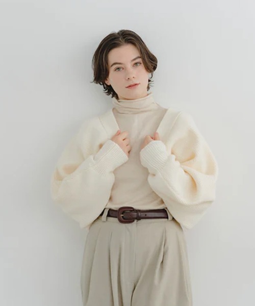 merrylatte（メリーラテ）の「ボリュームスリーブボレロ（カーディガン/ボレロ・レディース・アイボリー/パープル・FREE）」の13枚目の写真