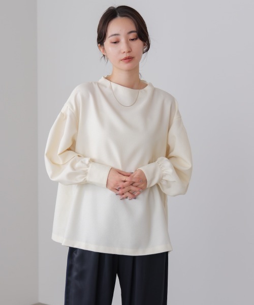 Bou Jeloud（ブージュルード）の「パールカフスチュニック（その他トップス・レディース・ベージュ/ブラック・38）」の5枚目の写真