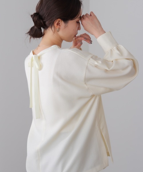 Bou Jeloud（ブージュルード）の「パールカフスチュニック（その他トップス・レディース・ベージュ/ブラック・38）」の11枚目の写真