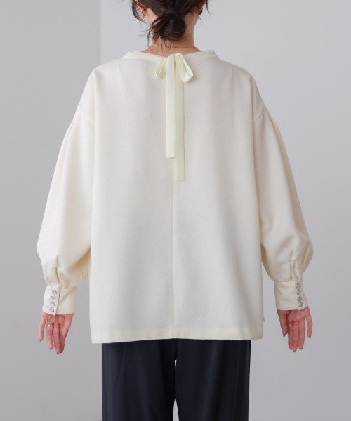 Bou Jeloud（ブージュルード）の「パールカフスチュニック（その他トップス・レディース・ベージュ/ブラック・38）」の15枚目の写真