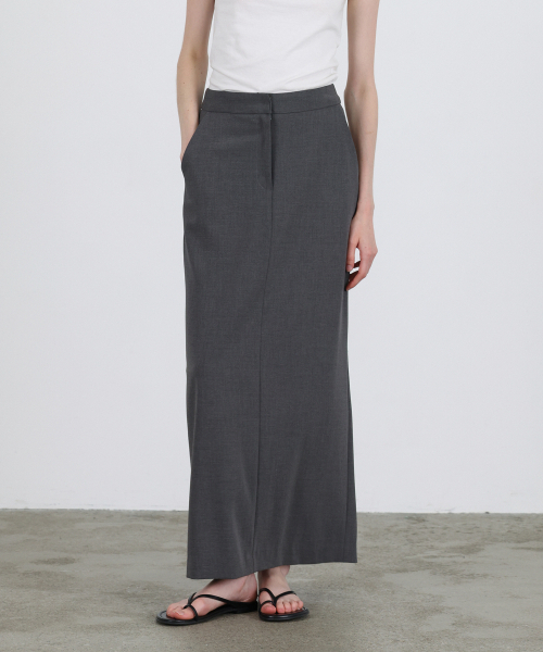 LEVAR(レバー)の「Straight Maxi Skirt - Charcoal(スカート・レディース・その他・MEDIUM/SMALL)」の1枚目の写真