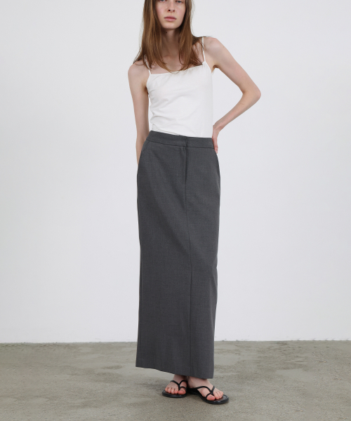 LEVAR(レバー)の「Straight Maxi Skirt - Charcoal(スカート・レディース・その他・MEDIUM/SMALL)」の2枚目の写真