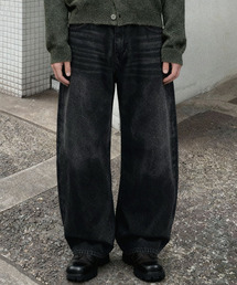 ANOLORCODE（アノローコード）の「リザードデニムパンツ（黒デニム）（デニムパンツ）」