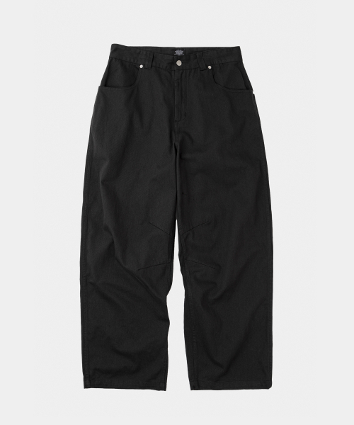 LETTERCOMO(レテルコモ)の「ビッグワイドコットンパンツブラック(その他パンツ・レディース・その他・SMALL/MEDIUM/LARGE)」の1枚目の写真