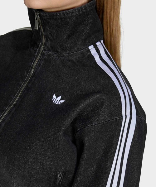 adidas(アディダス)の「アディダス オリジナルス デニム レーシング FB ジャケット / アディダスオリジナルス adidas Originals(デニムジャケット・レディース・ブラック・MEDIUM/XX-LARGE/X-SMALL/X-LARGE/SMALL/LARGE)」の7枚目の写真