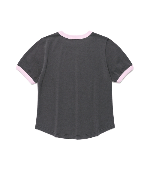 Cavish（カビシ）の「W INVADER RINGER SS TEE CHARCOAL(CV2FMFT511A)（Tシャツ/カットソー・レディース・チャコール・FREE）」の3枚目の写真