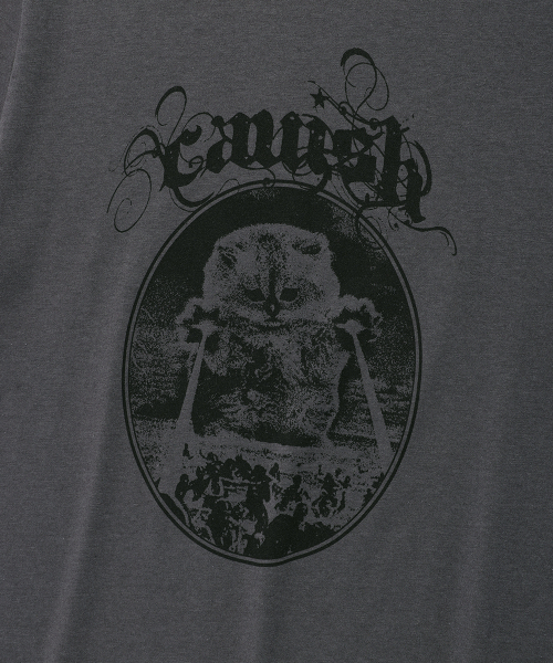 Cavish（カビシ）の「W INVADER RINGER SS TEE CHARCOAL(CV2FMFT511A)（Tシャツ/カットソー・レディース・チャコール・FREE）」の5枚目の写真
