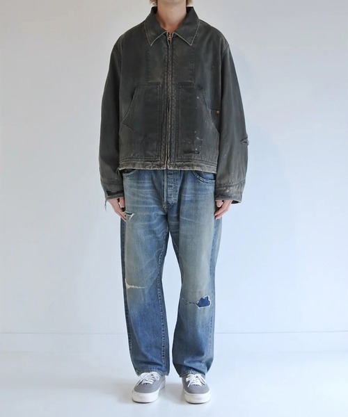 STUDIOUS（ステュディオス）の「【ANACHRONORM】AN384-D REMAKED DETROIT DUCK JACKET（デニムジャケット・メンズ・イエロー/ブラック・3/2）」の3枚目の写真