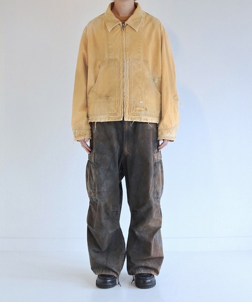 STUDIOUS（ステュディオス）の「【ANACHRONORM】AN384-D REMAKED DETROIT DUCK JACKET（デニムジャケット・メンズ・イエロー/ブラック・3/2）」の7枚目の写真