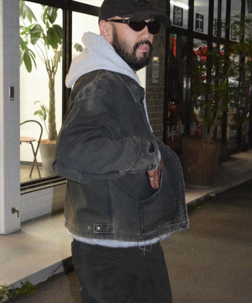 STUDIOUS（ステュディオス）の「【ANACHRONORM】AN384-D REMAKED DETROIT DUCK JACKET（デニムジャケット・メンズ・イエロー/ブラック・3/2）」の8枚目の写真