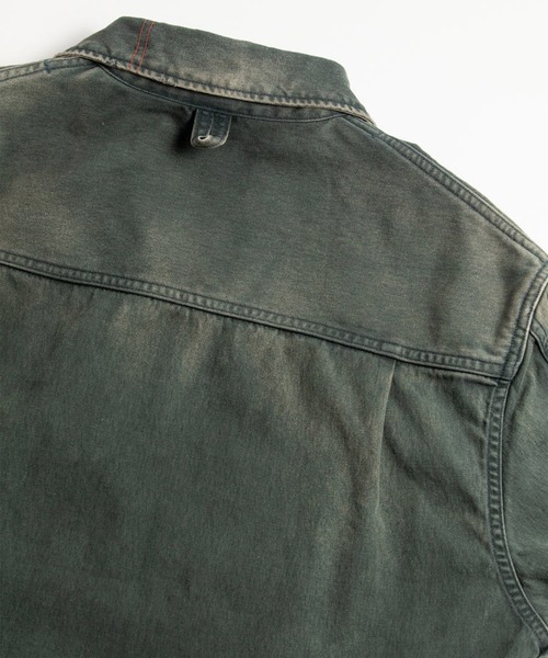 STUDIOUS（ステュディオス）の「【ANACHRONORM】AN384-D REMAKED DETROIT DUCK JACKET（デニムジャケット・メンズ・イエロー/ブラック・3/2）」の14枚目の写真