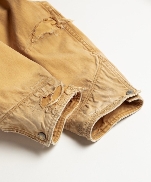STUDIOUS（ステュディオス）の「【ANACHRONORM】AN384-D REMAKED DETROIT DUCK JACKET（デニムジャケット・メンズ・イエロー/ブラック・3/2）」の19枚目の写真