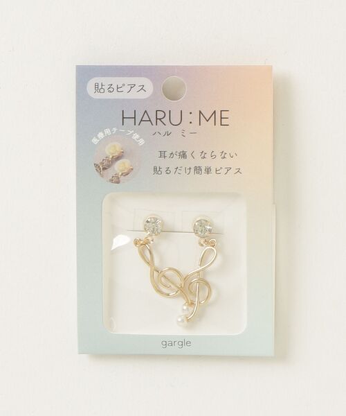 gargle(ガーグル)の「gargle ガーグル:HARU:ME シリーズ ハルミー5 パール ト音記号 イヤリング(貼るピアス)(イヤリング・レディース・シルバー/ゴールド・FREE)」の6枚目の写真