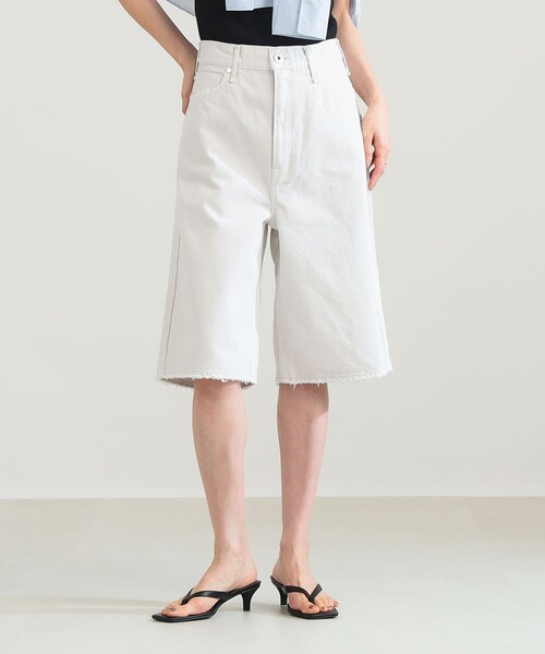 upperhights(アッパーハイツ)の「【7/24値下げ】upper hights / THE LIAMSHT デニム ショートパンツ(デニムパンツ・レディース・ホワイト系その他2/ブラック・23/25/24)」の1枚目の写真