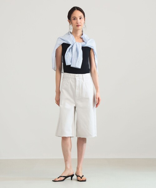 upperhights(アッパーハイツ)の「【7/24値下げ】upper hights / THE LIAMSHT デニム ショートパンツ(デニムパンツ・レディース・ホワイト系その他2/ブラック・23/25/24)」の6枚目の写真