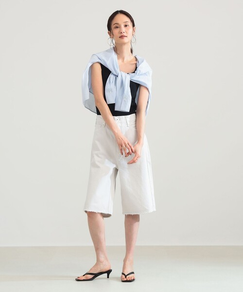 upperhights(アッパーハイツ)の「【7/24値下げ】upper hights / THE LIAMSHT デニム ショートパンツ(デニムパンツ・レディース・ホワイト系その他2/ブラック・23/25/24)」の8枚目の写真